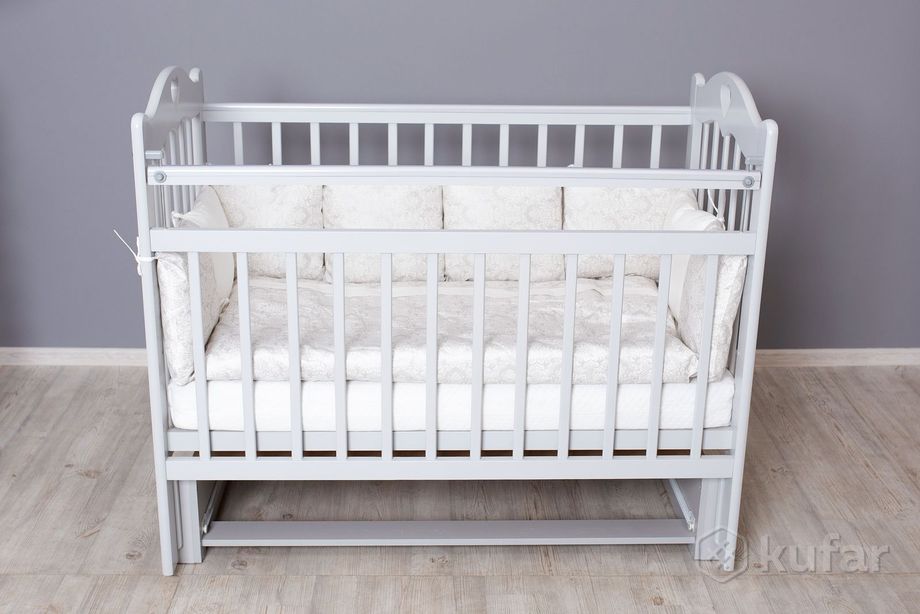 фото детская кроватка для новорожденных incanto sofi (серый). маятник. доставка по беларуси. рассрочка 0