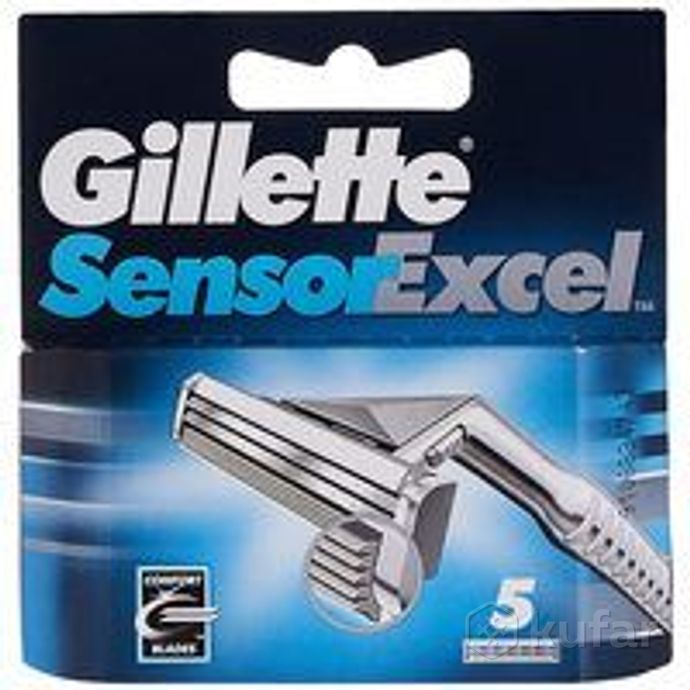 фото сменные кассеты для бритья gillette sensor excel (5 шт) 047400115507 0
