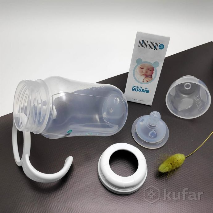 фото бутылочка для кормления ultra med+ с широким горлышком со съемными ручками, 270 мл (с 0 месяцев) 8
