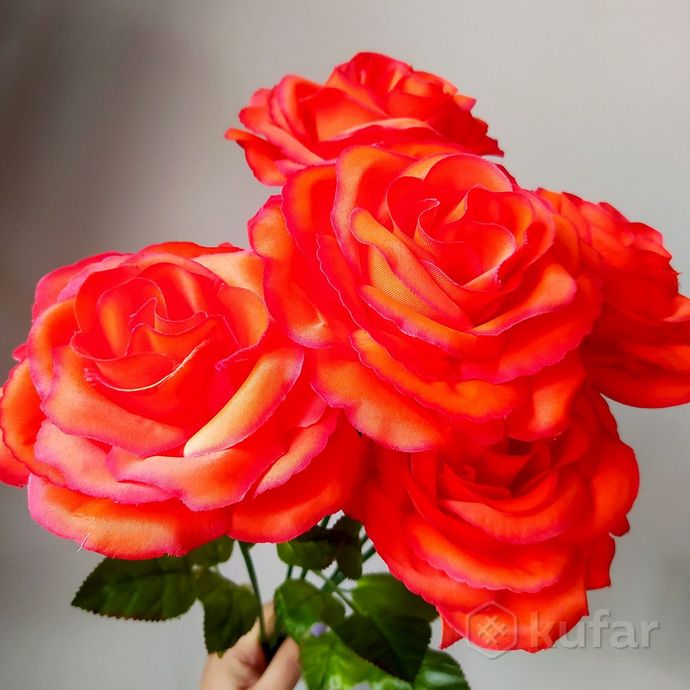 фото роза искусственная 65 см 4