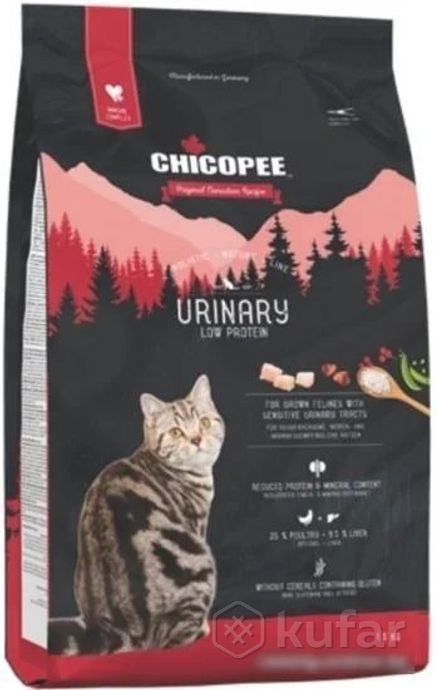 фото корм для кошек chicopee hnl urinary 8 кг 0