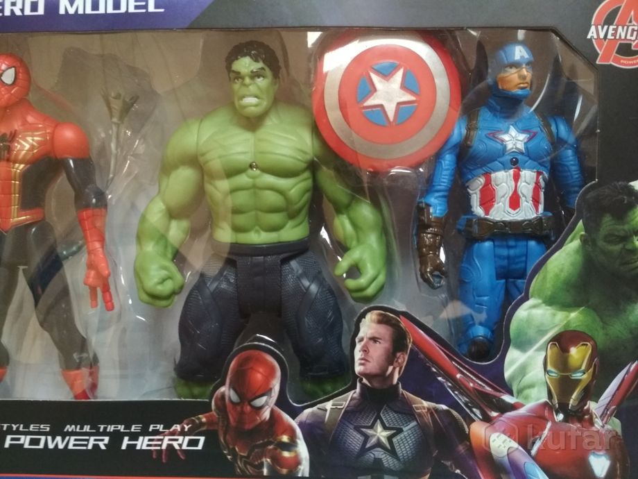 фото набор супергероев marvel марвел 5 героев 10,15,20 см  1