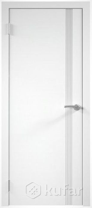 фото дверь межкомнатная белая эмаль серия ''line'' 7