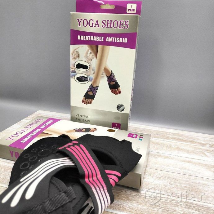 фото чешки для йоги противоскользящие yoga shoes / носки для йоги и пилатеса с открытыми пальцами / 34-40 8