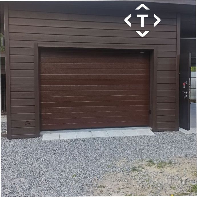 фото секционные ворота для гаража rsd02alu, новые 4