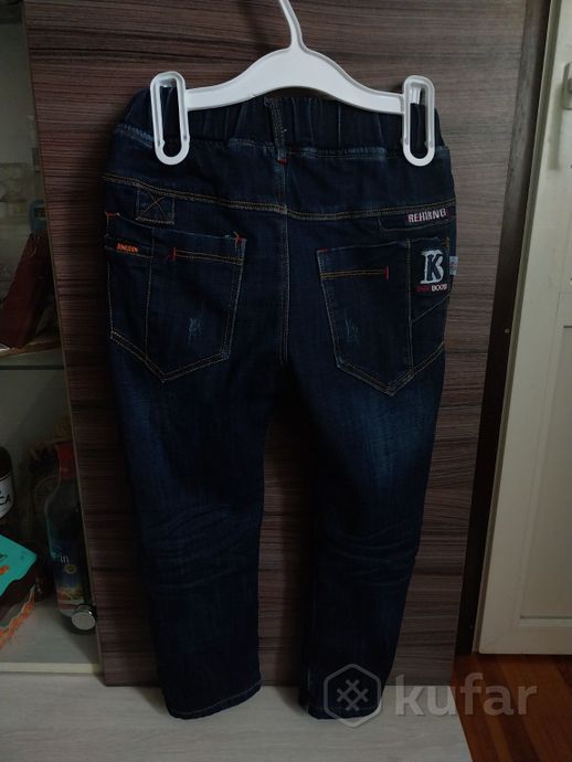 фото теплые джинсы на 98-104 см 1