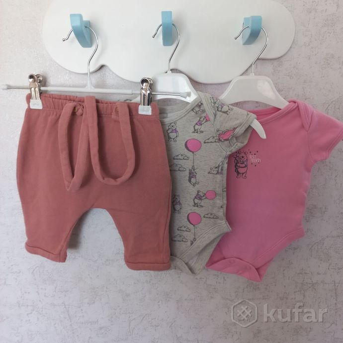фото лот для девочки 0-3 месяца: штанишки, боди, слип, кофточка, куртка 7
