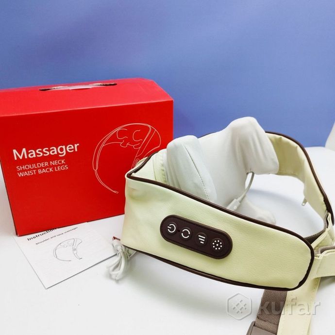 фото массажер многофункциональный  shoulder and neck massager для шеи и плеч / аккумуляторный массажер с 8