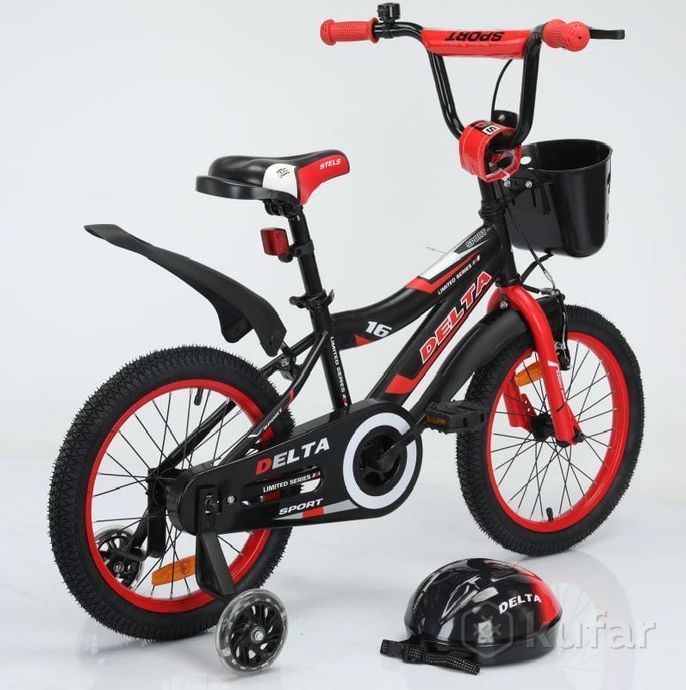 фото детский велосипед delta sport+шлем+передний тормоз 10
