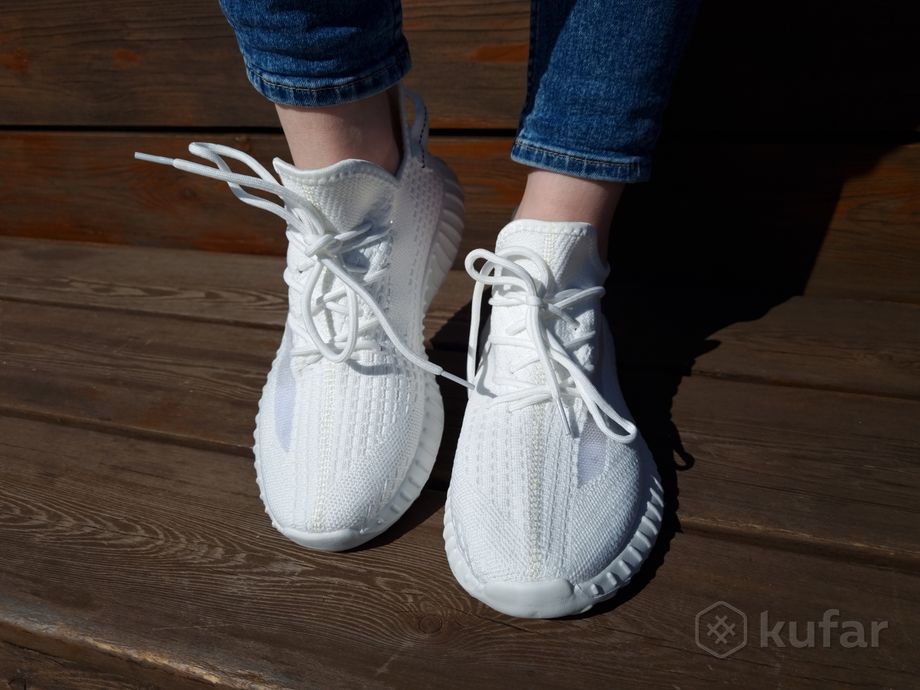 фото кроссовки белые adidas yeezy размер 41 6