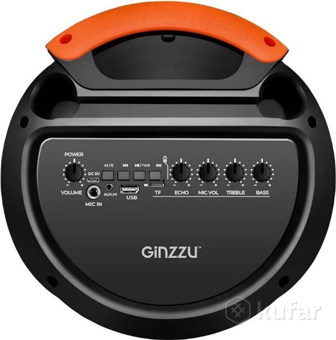 фото портативная акустика - ''ginzzu'' gm-239 black bluetooth 1