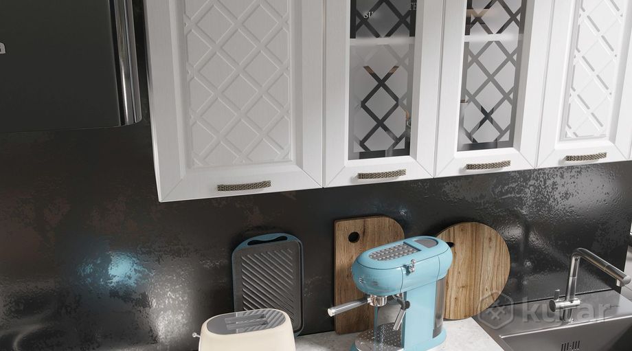 фото кухня агава мдф 1,6м белая акация/моренга - мебельэра 2