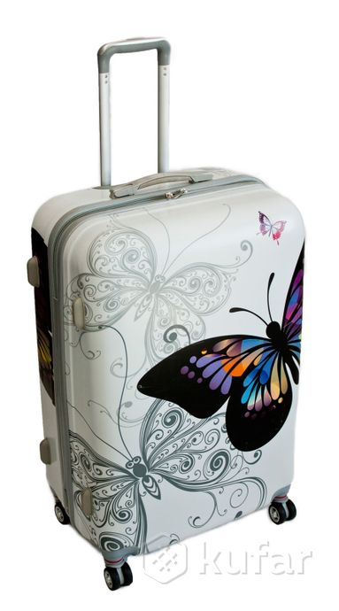 фото комплект чемоданов аnanda бабочки принт 4