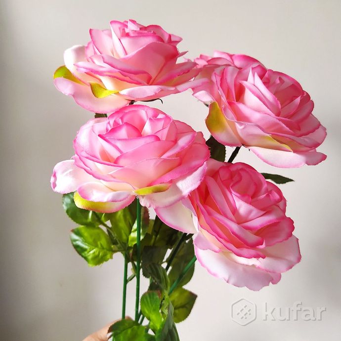 фото роза искусственная 65 см 8