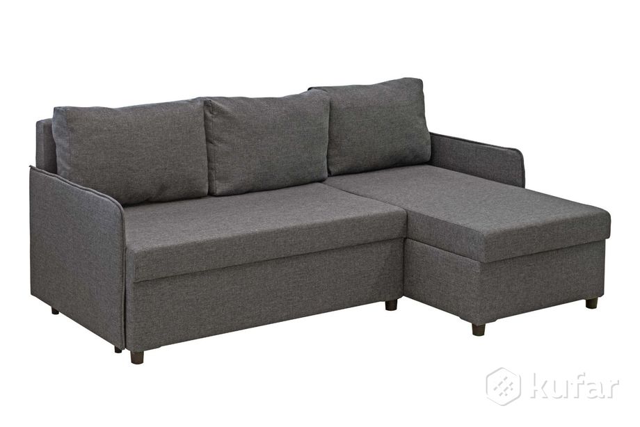 фото угловой диван-кровать юни (серый в наличии) 2