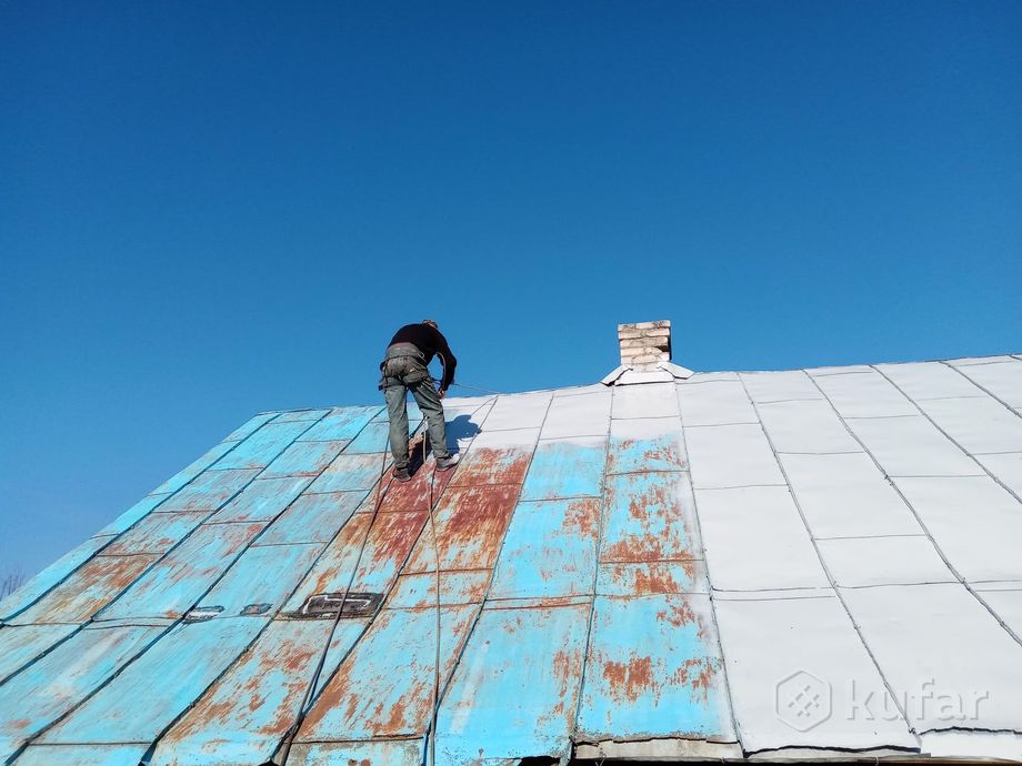 фото покраска крыш (кровли) ,фасадов домов . 11