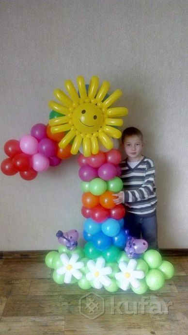 фото цифры из шариков на день рождения 2