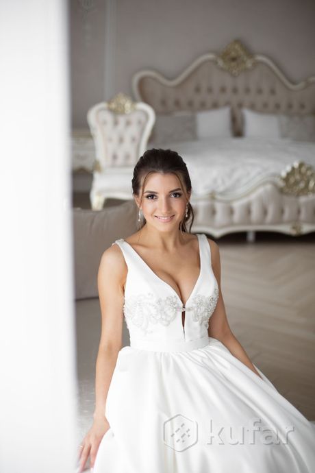 фото атласное свадебное платье размер 40-42 2