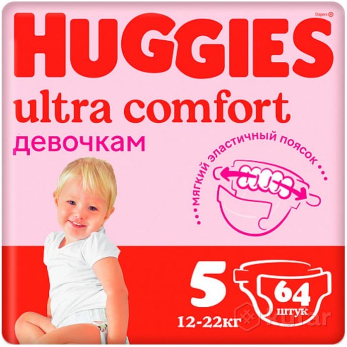 фото подгузники huggies ultra comfort - 3,4,5. доставка 6