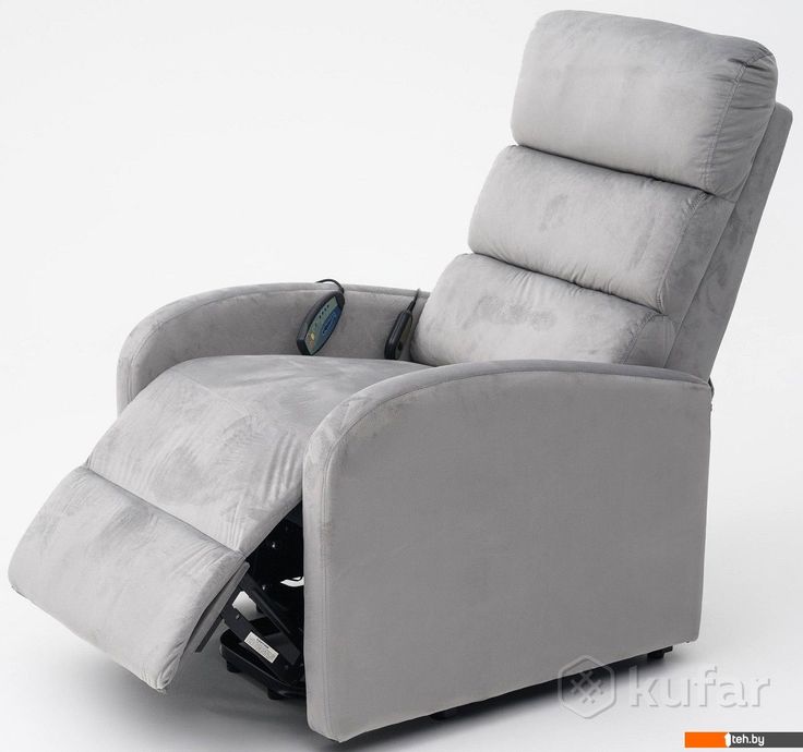 фото массажеры и массажные кресла calviano 2166 (серый велюр) 0