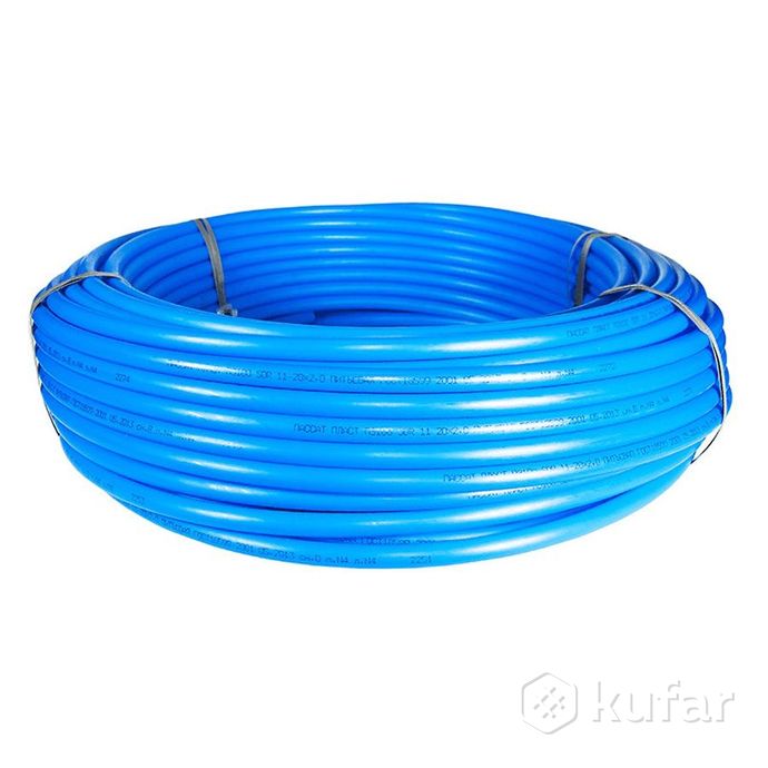 фото пэ / труба водопроводная (синяя), польша 0