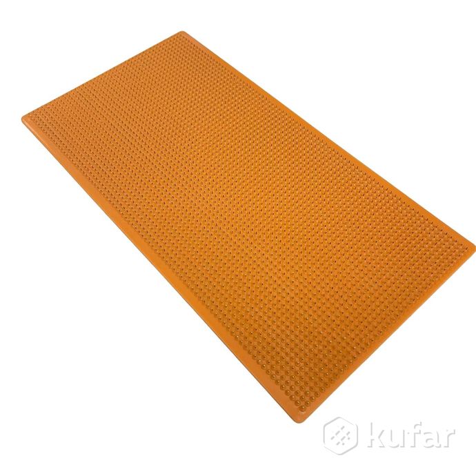фото аппликатор игольчатый колючий врачеватель на силиконовой основе (разные цвета) кв 400 (20х40) оранже 0