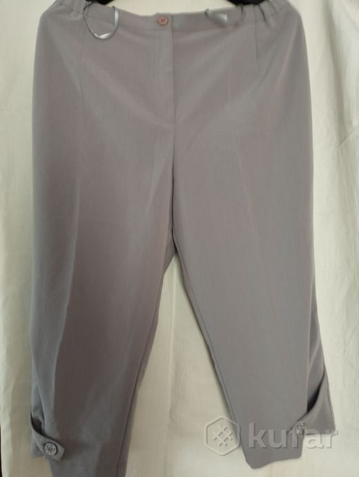 фото брюки- бриджи,новые,серые,54 размер. 1