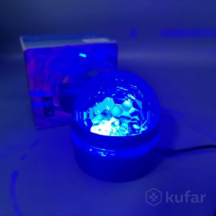 фото проектор  ночник мерцание led q6 star light с пультом ду (режимы подсветки, датчик звука) 4