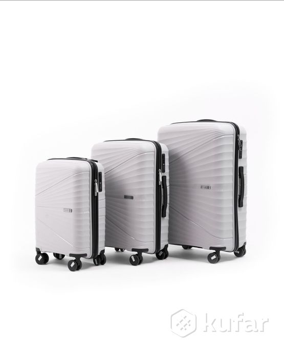фото чемодан из полипропилена pride, размеры s, m, l 2
