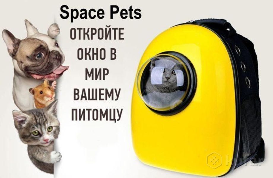 фото переноска для кошек и собак (разные цвета).рюкзак для животных space pets. 4