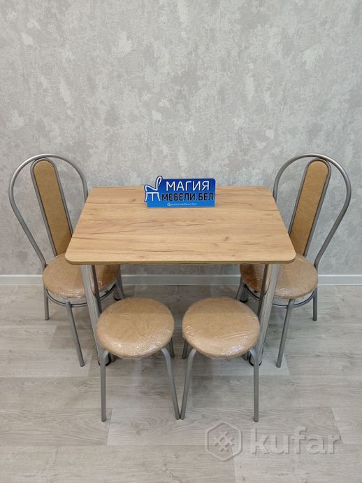 фото комплект: стол, 2 табурета, 2 стула.доставка по рб 13