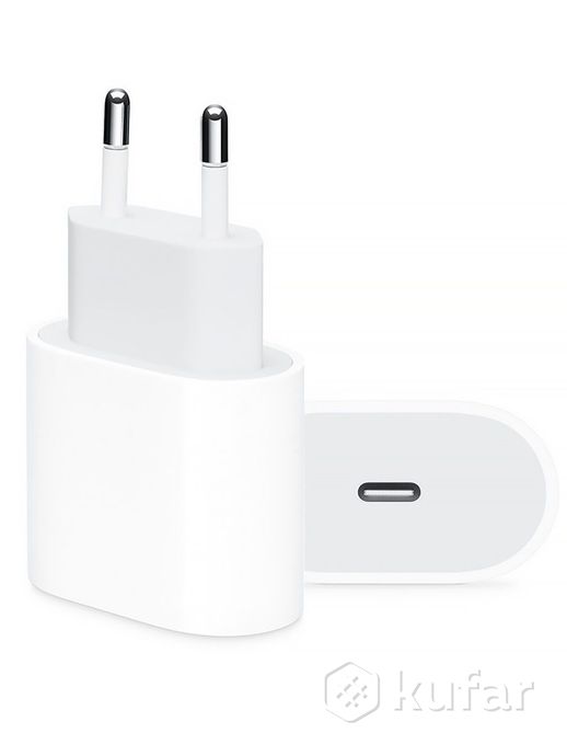 фото блок питания apple iphone 20w type-c - lightning кабель 3