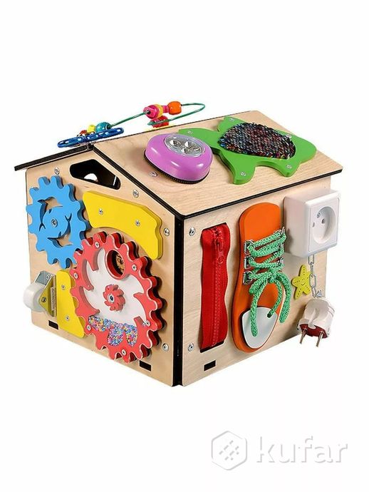 фото бизиборд домик kimtoys со светом / бизидом игрушки 4