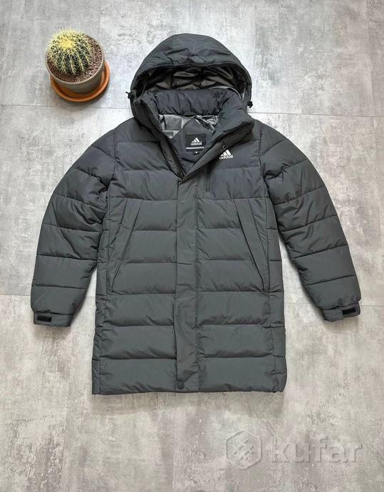 фото adidas парка зимняя куртка адидас зима удлинённая  3