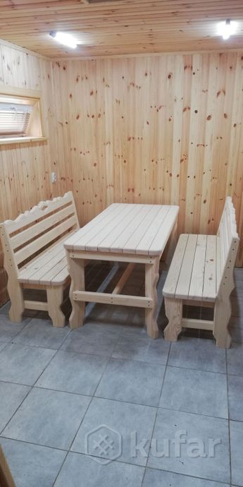 фото мебель для бани(стол, скамейка, лавка, стул) 2
