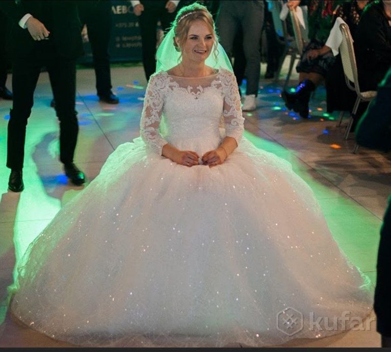 фото свадебное платье и шубка 1