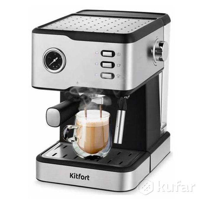 фото рожковая кофеварка kitfort kt-7138 1