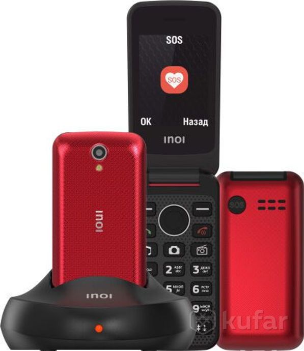 фото мобильный телефон ''inoi'' 247b red dual sim 1