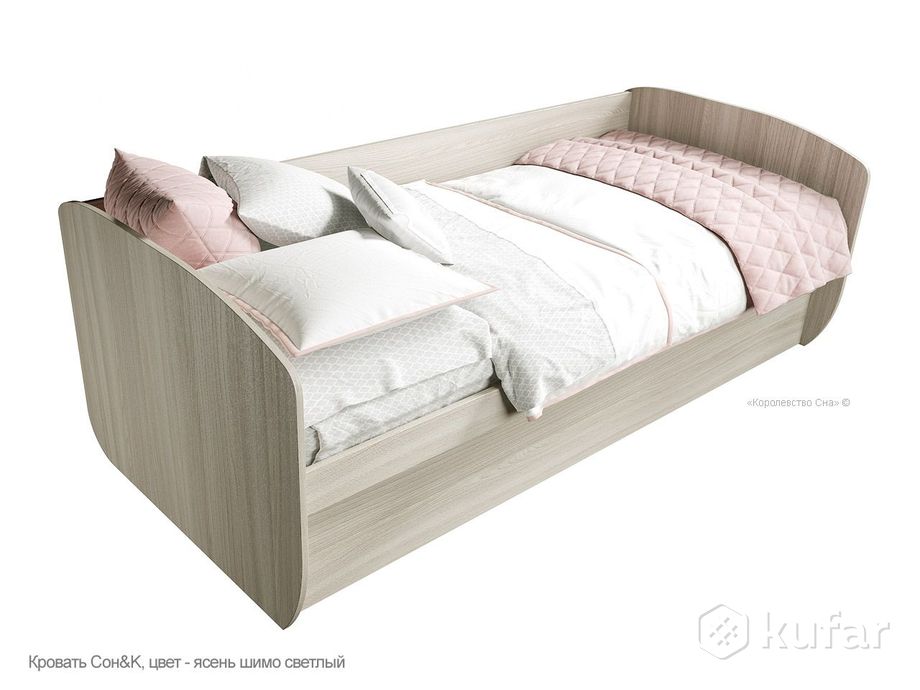 фото кровать подростковая сон&k, 90x200, разные цвета 6