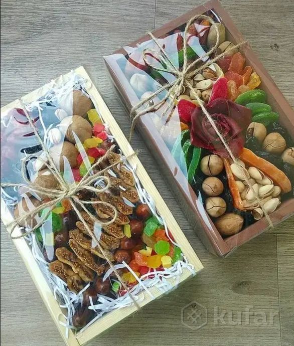 фото подарочная коробка из сухофруктов и орехов.  2