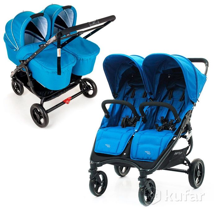 фото детская коляска для двойни valco baby snap duo 2 в 1 3