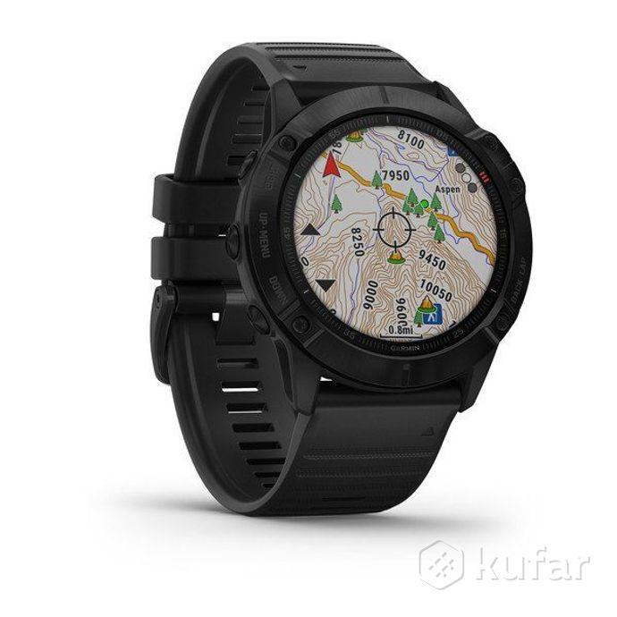 фото умные часы garmin fenix 6x pro черный с черным ремешком, лучшая цена, официальная гарантия, доставка 1