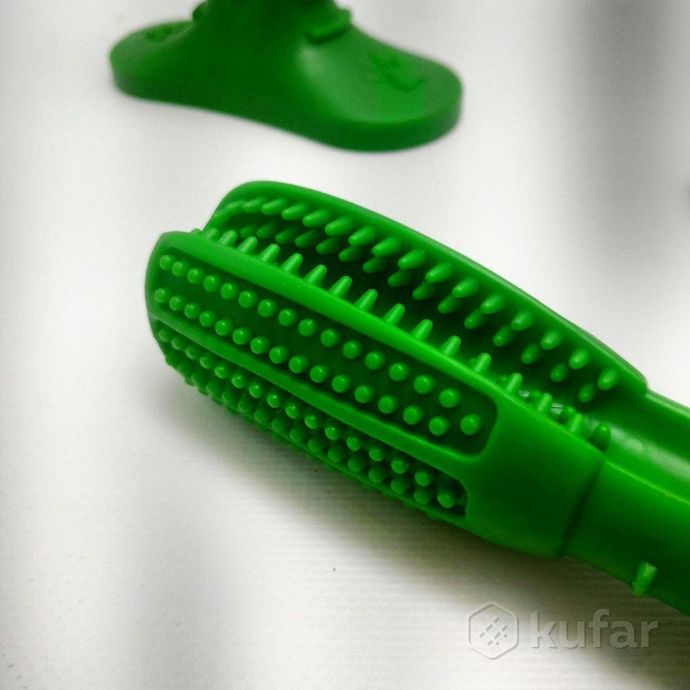 фото зубная щетка для животных toothbrush (размер м) / игрушка - кусалка зубочистка для мелких и средних  8