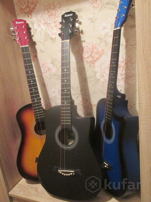 фото новые акустические гитары  kamoer + чехол -подарок 10