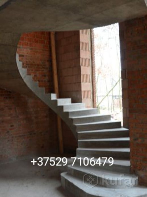 фото бетонная ,монолитная лестница 3