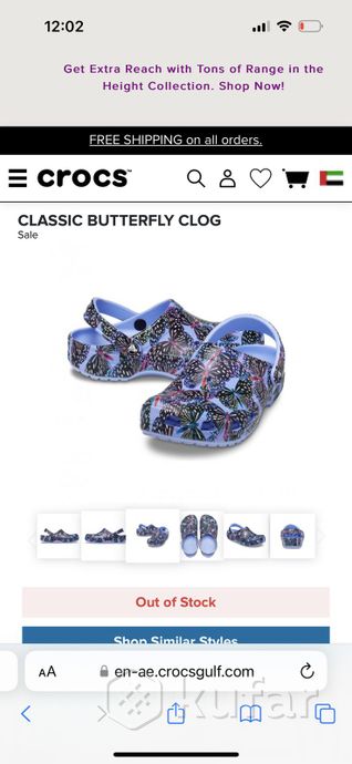 фото crocs classic butterfly clog оригинал  6