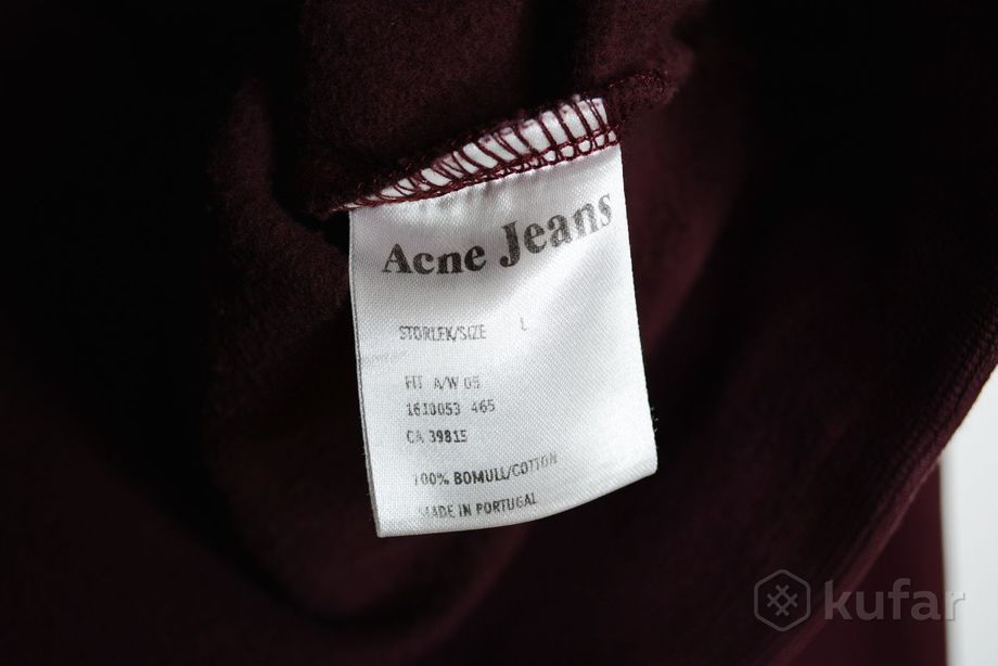 фото свитшот байка толстовка acne studios jeans made in portugal marni ganni sacai a.p.c jil sander y3 4