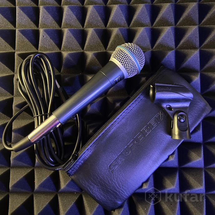 фото вокальный микрофон shure beta 58a + кабель 3 метра (полный комплект) 2