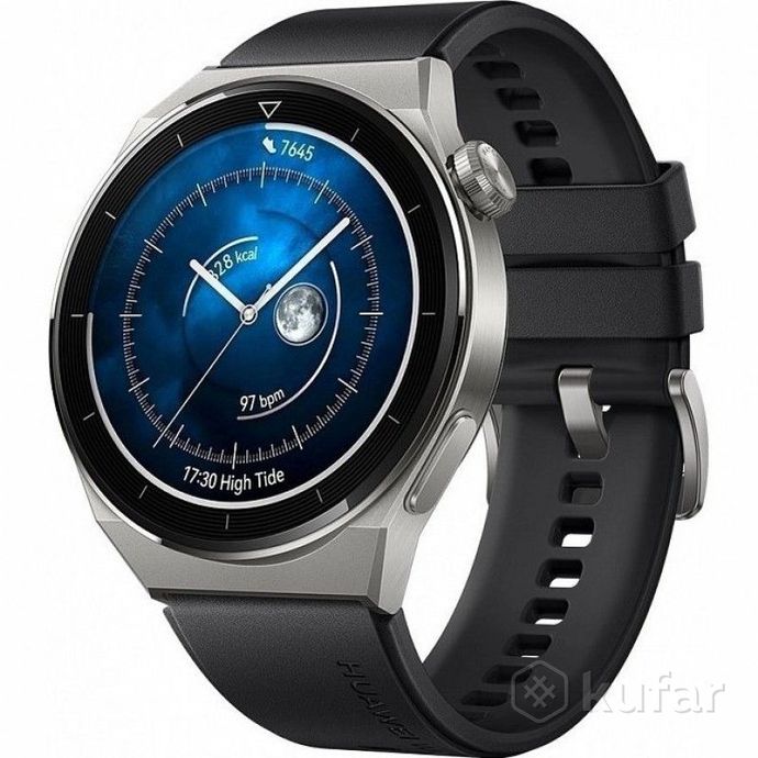 фото умные часы huawei watch gt 3 pro titanium 46 мм (серый/черный) 0