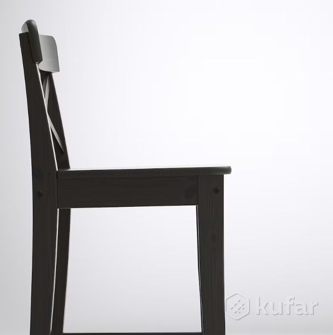 фото ингольт стул барный белый/коричневый/чёрно-коричневый 6
